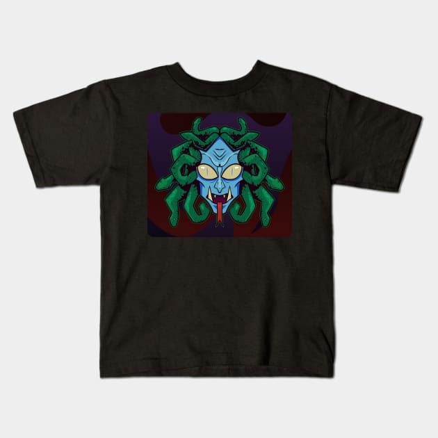 MEDUSA Kids T-Shirt by AndroidCodex